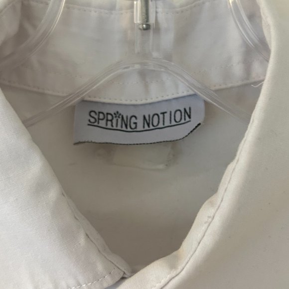 Spring Notion white dress shirt XS size extra small academia core academiacore - Picture 2 of 4
